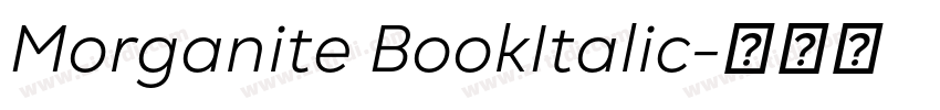 Morganite BookItalic字体转换 Morganite BookItalic字体转换
